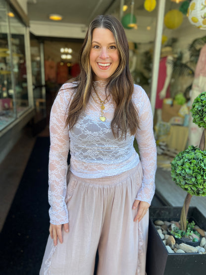 Never Say Never Lace Top