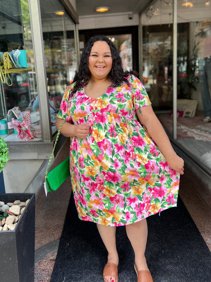 Petal Breeze Babydoll Dress