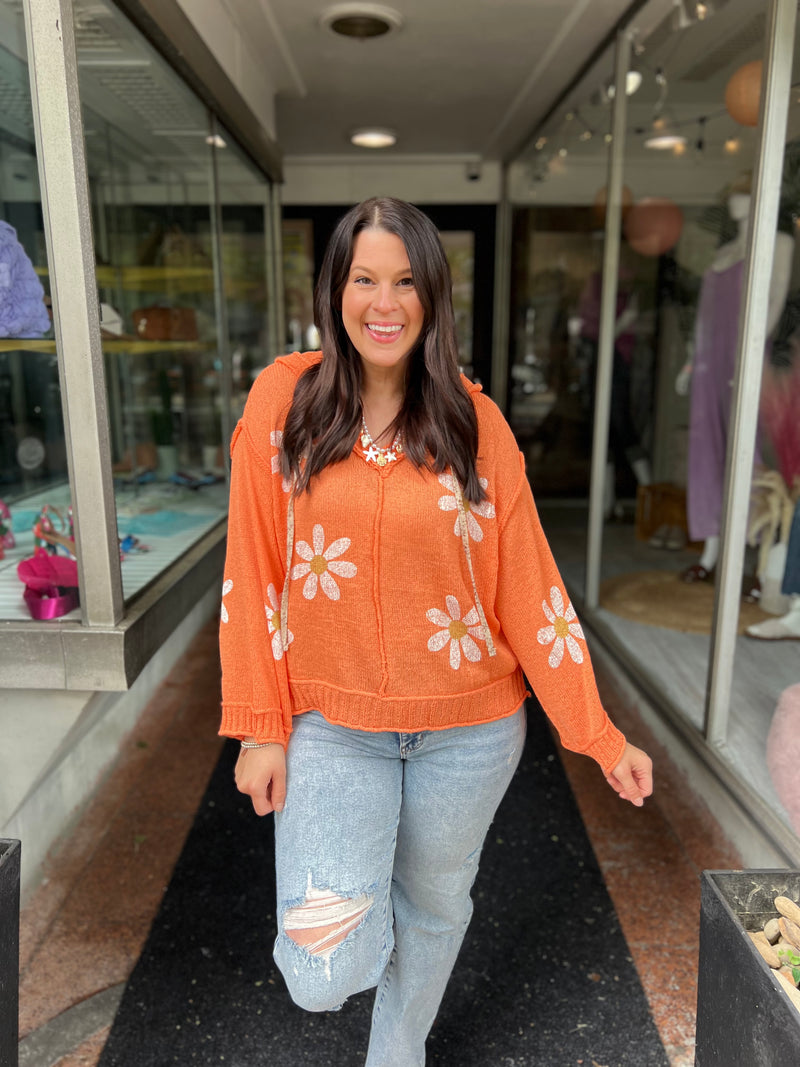 POL Orange Daisy Hoodie Preorder
