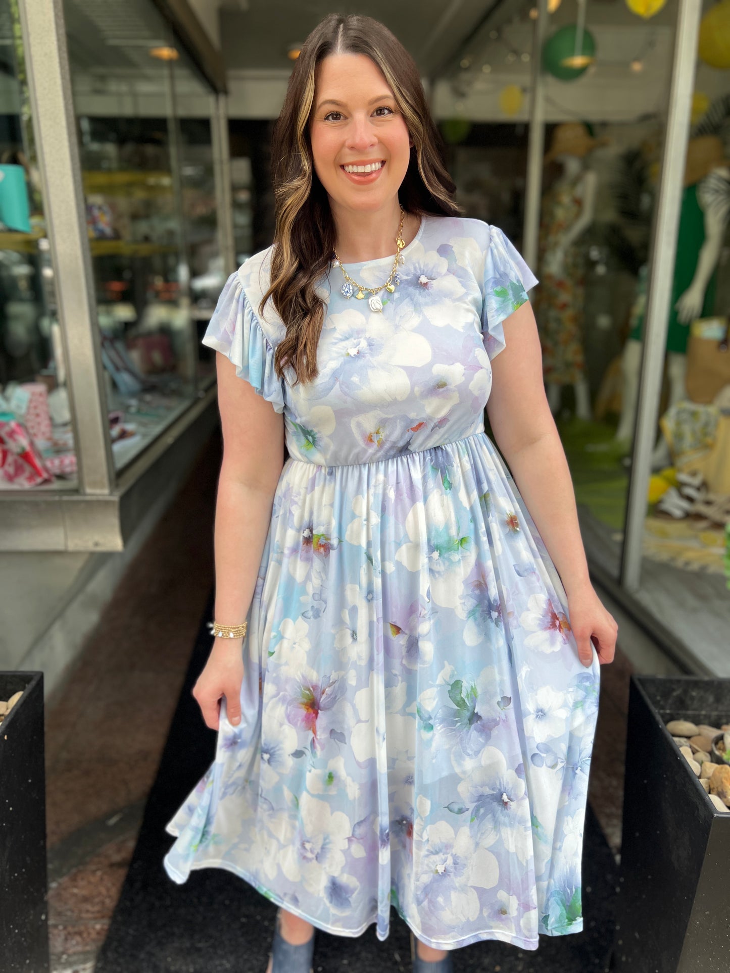 Clear Skies Midi Dress