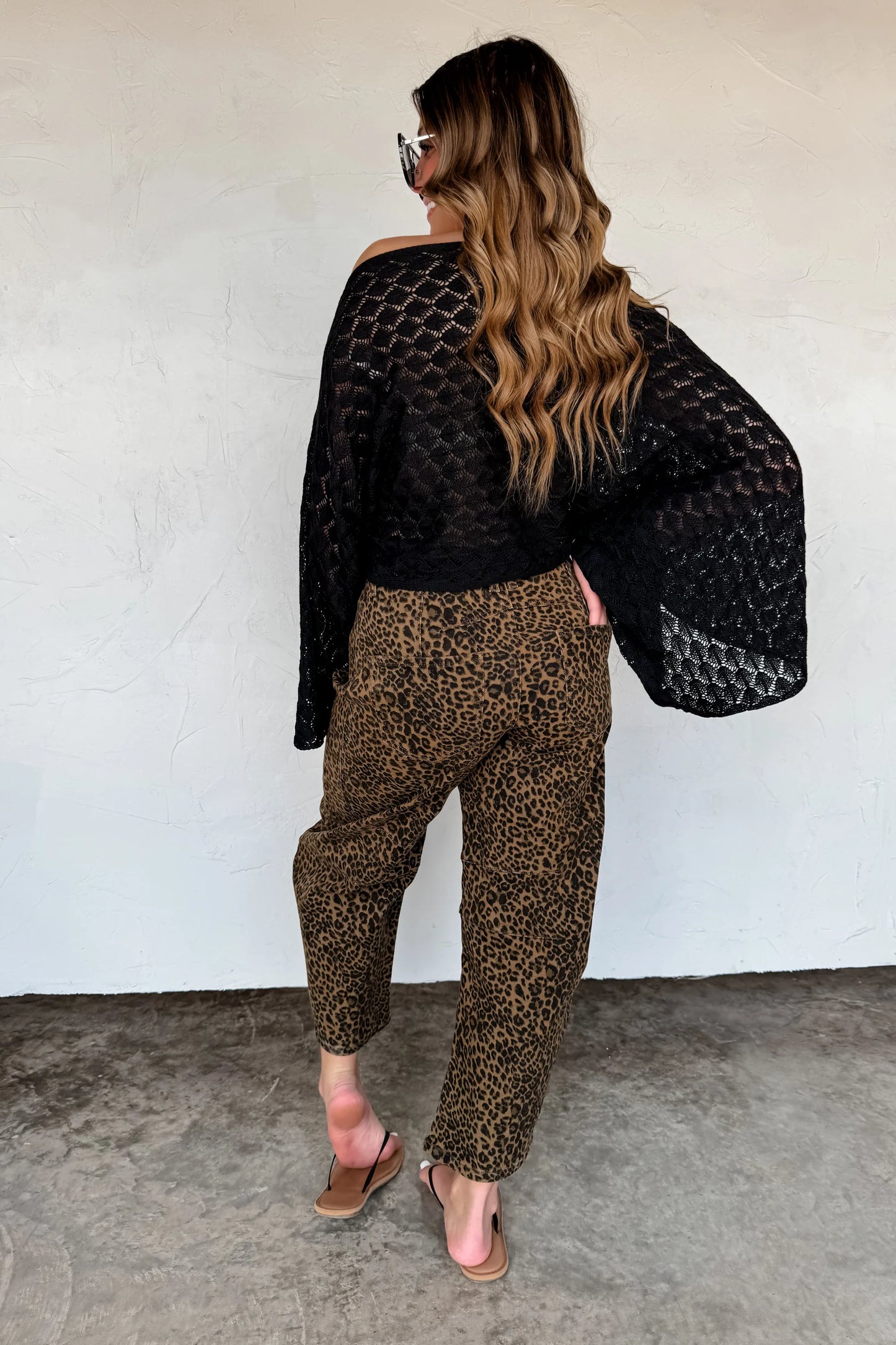 *Final Sale* Blakeley Bex Stretchy Cheetah Barrel Jeans