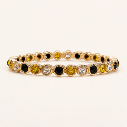 Black & Gold Stretch Bracelet