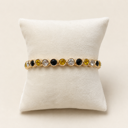 Black & Gold Stretch Bracelet