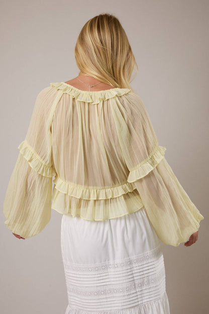Levitating Ruffle Blouse