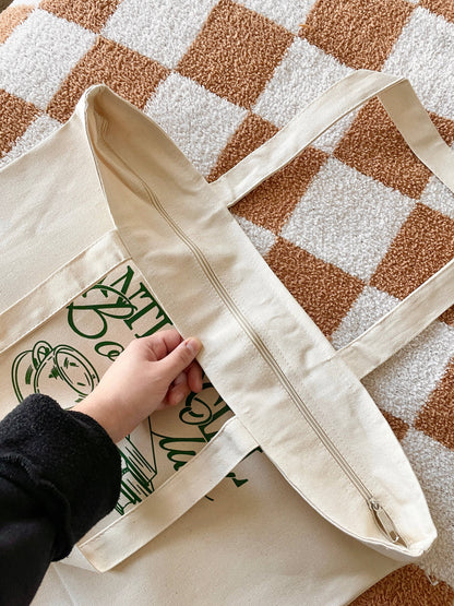 Anti Social Book Club Canvas Tote Bag