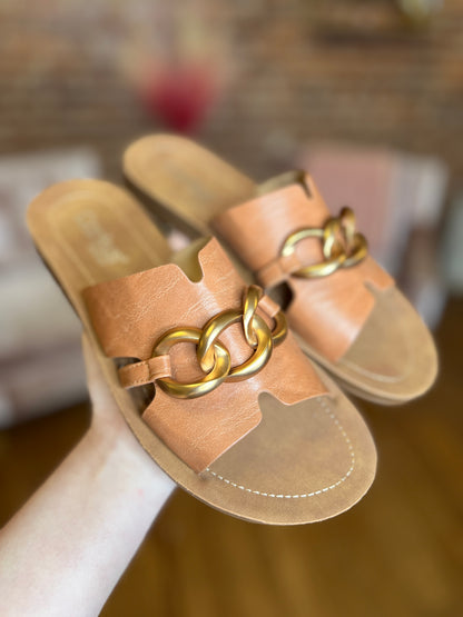 Corkys Chain Letter Sandals