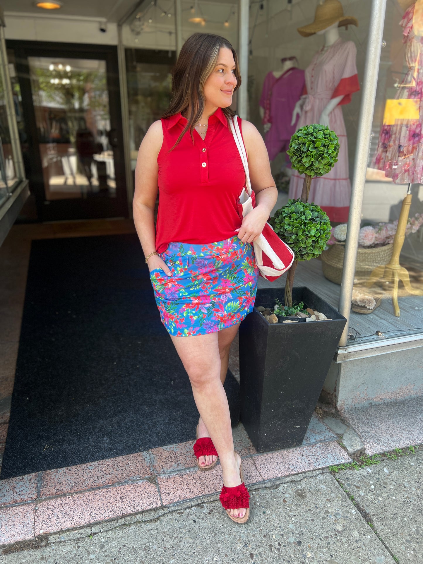 Red Sun Tank Top