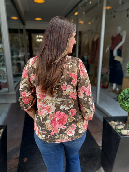 Whatever Floral Blouse