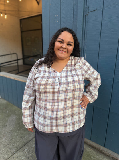 Hometown Checker Blouse