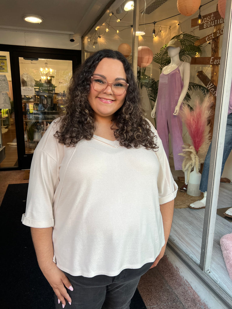 Cozy Gal Melange Top
