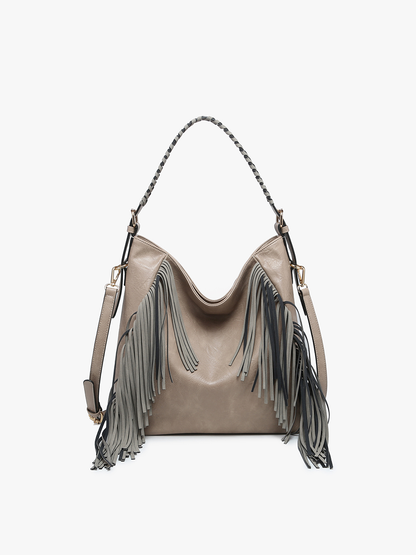 Sav Distressed Hobo Fringe Bag