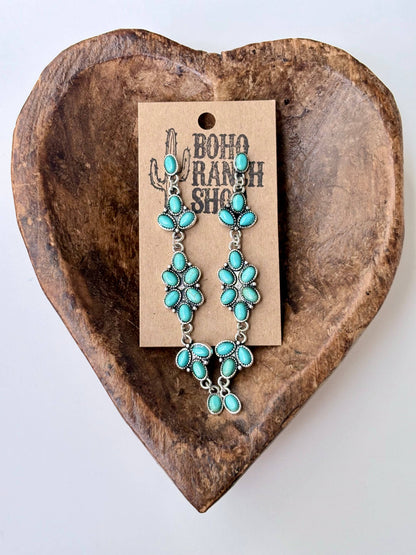 Turquoise Statement Earrings
