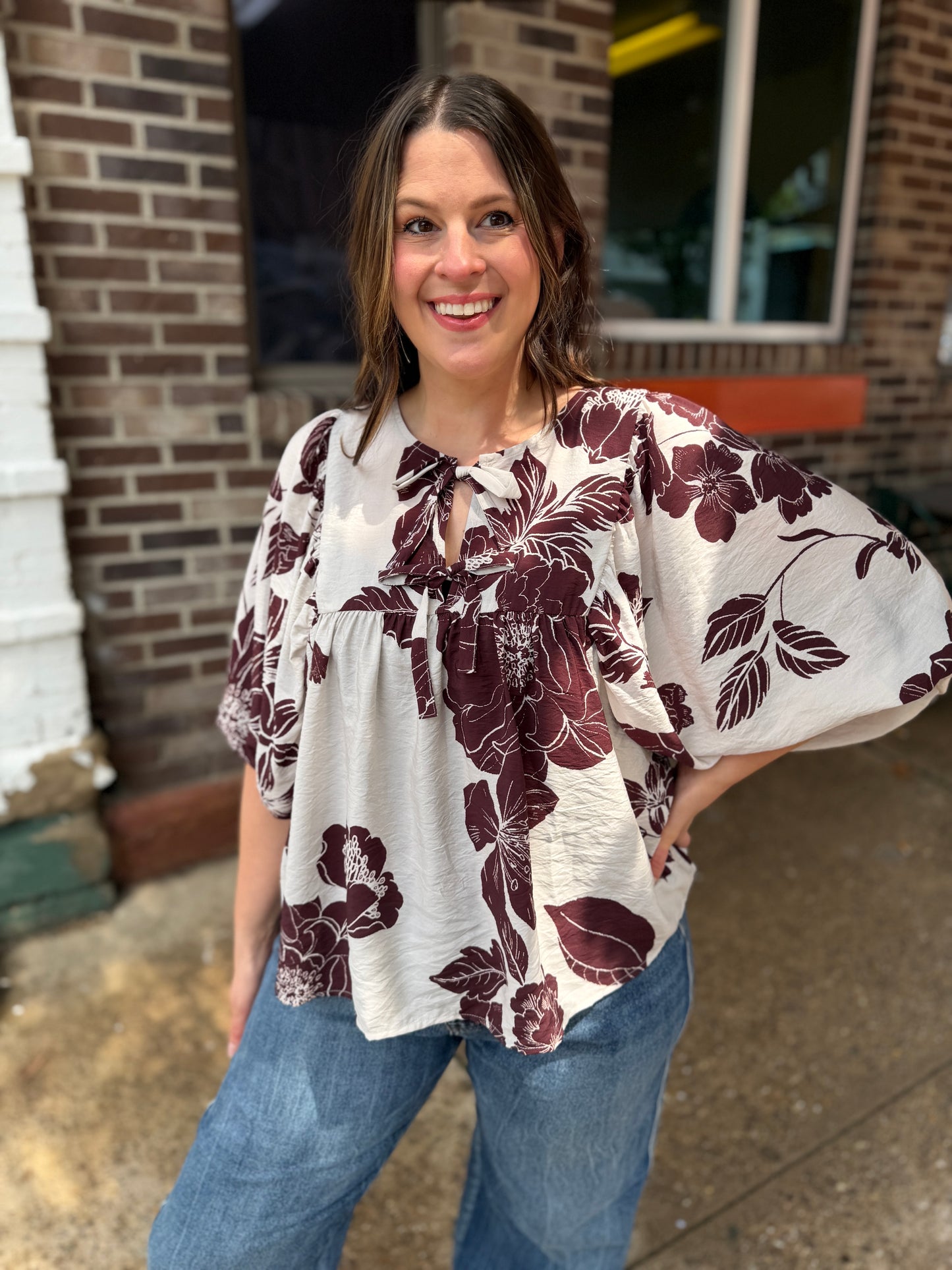 All For You Floral Blouse