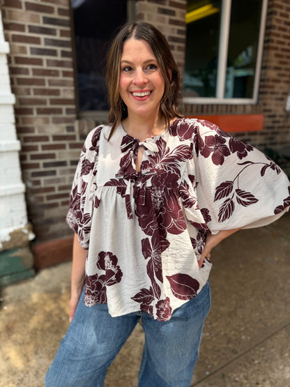 All For You Floral Blouse