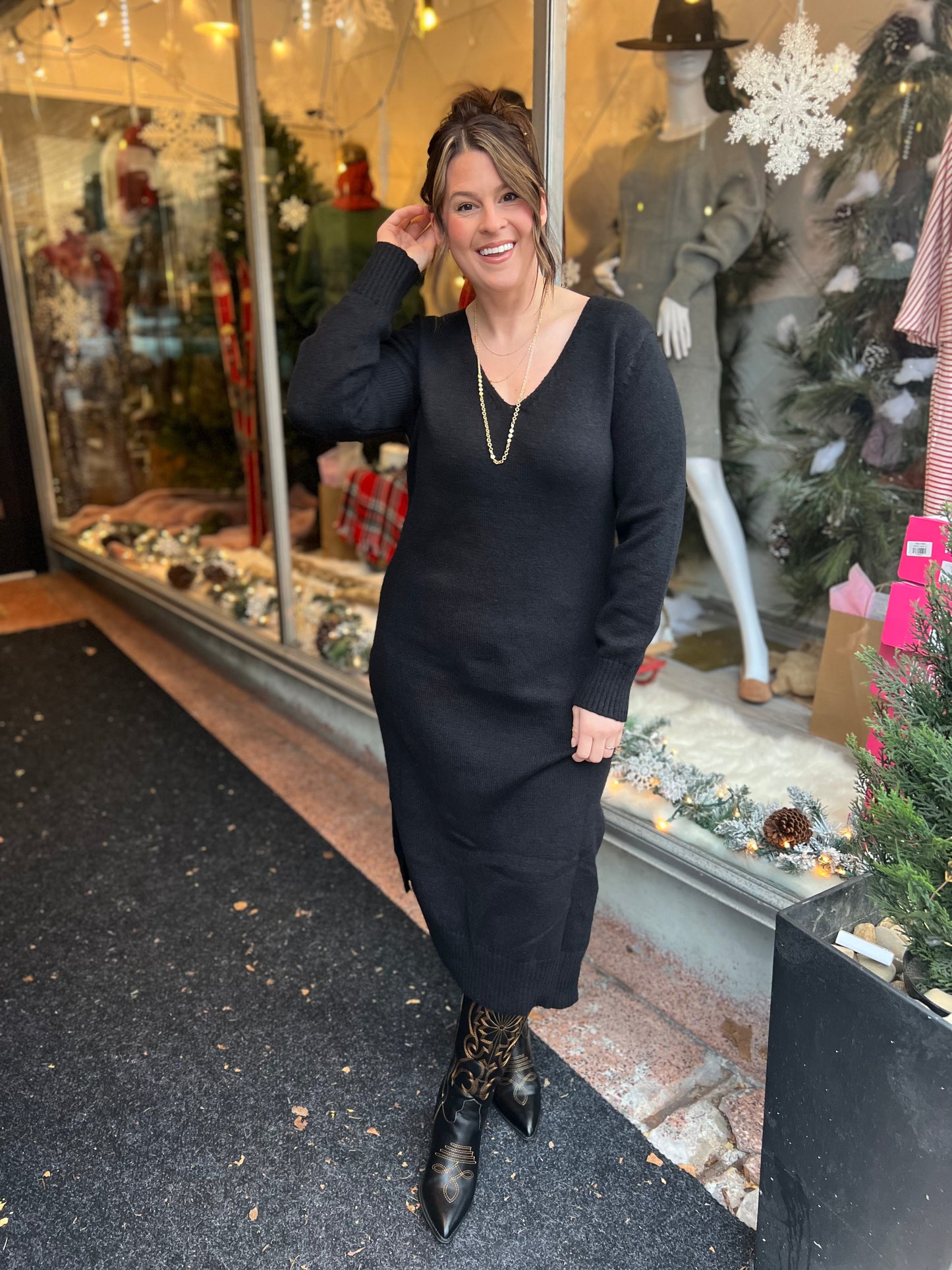 *Final Sale* So Chilly Sweater Dress
