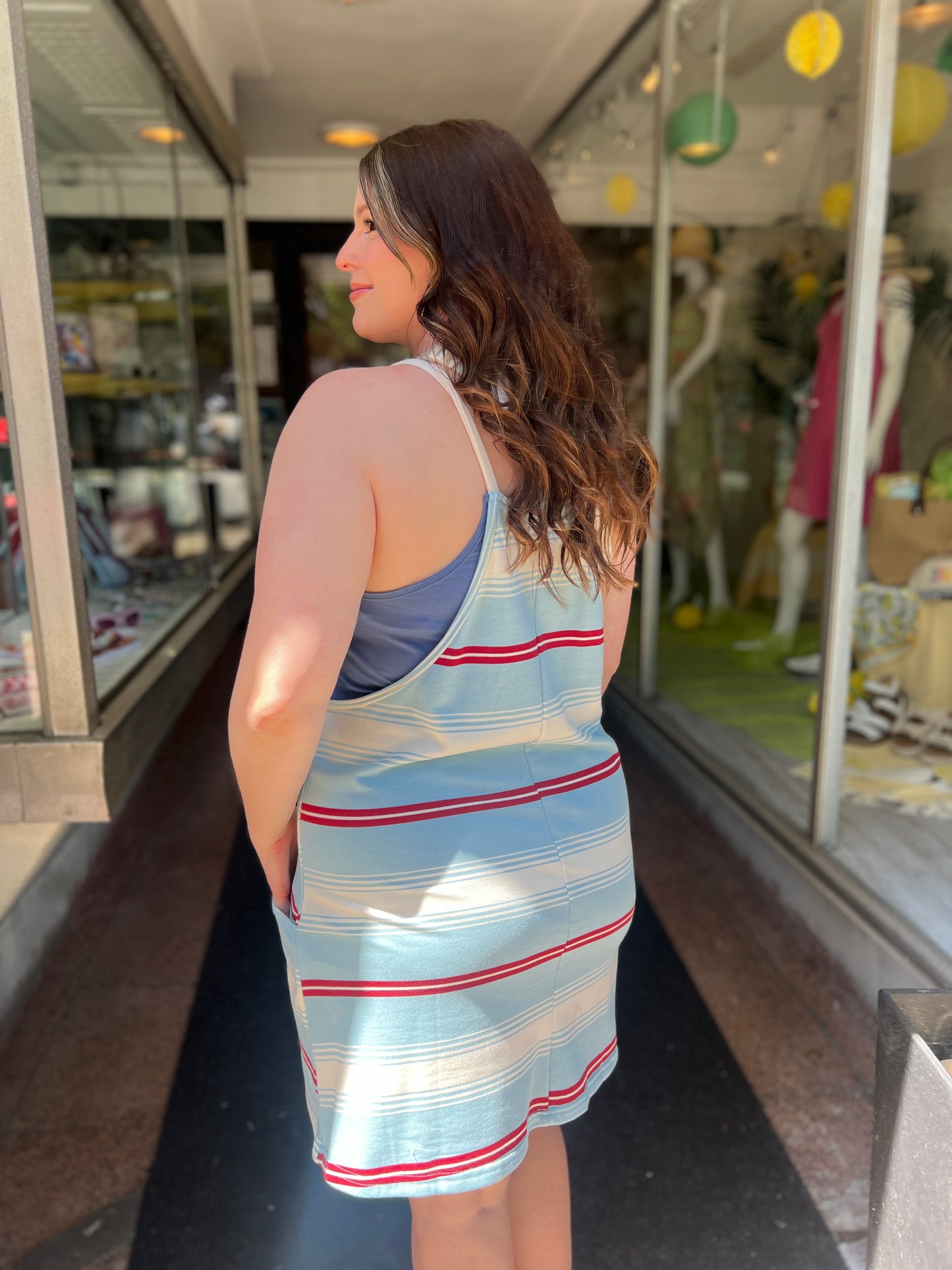 Something Blue Romper Dress