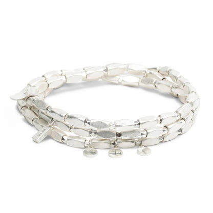 Silver Disc Metal Wrap