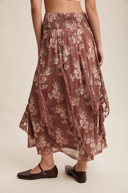 Rose Garden Midi Skirt