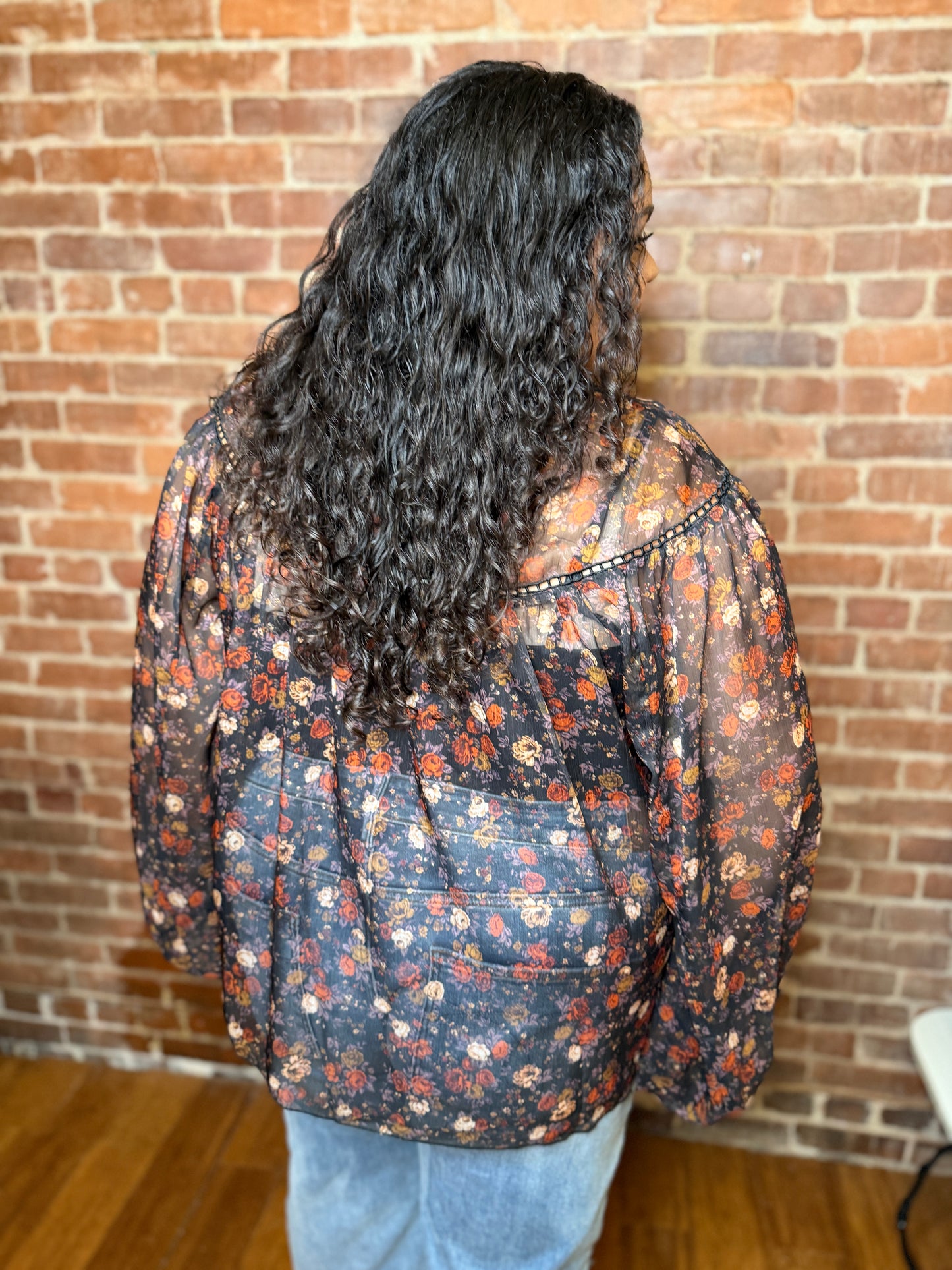 Winding Down Sheer Blouse