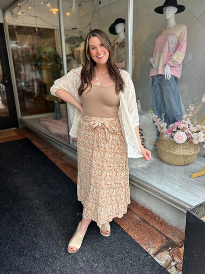 Talk To Me Maxi Skirt