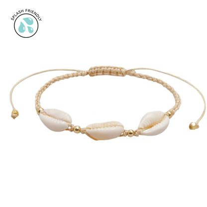 Driftwood Braided Shell Bracelet