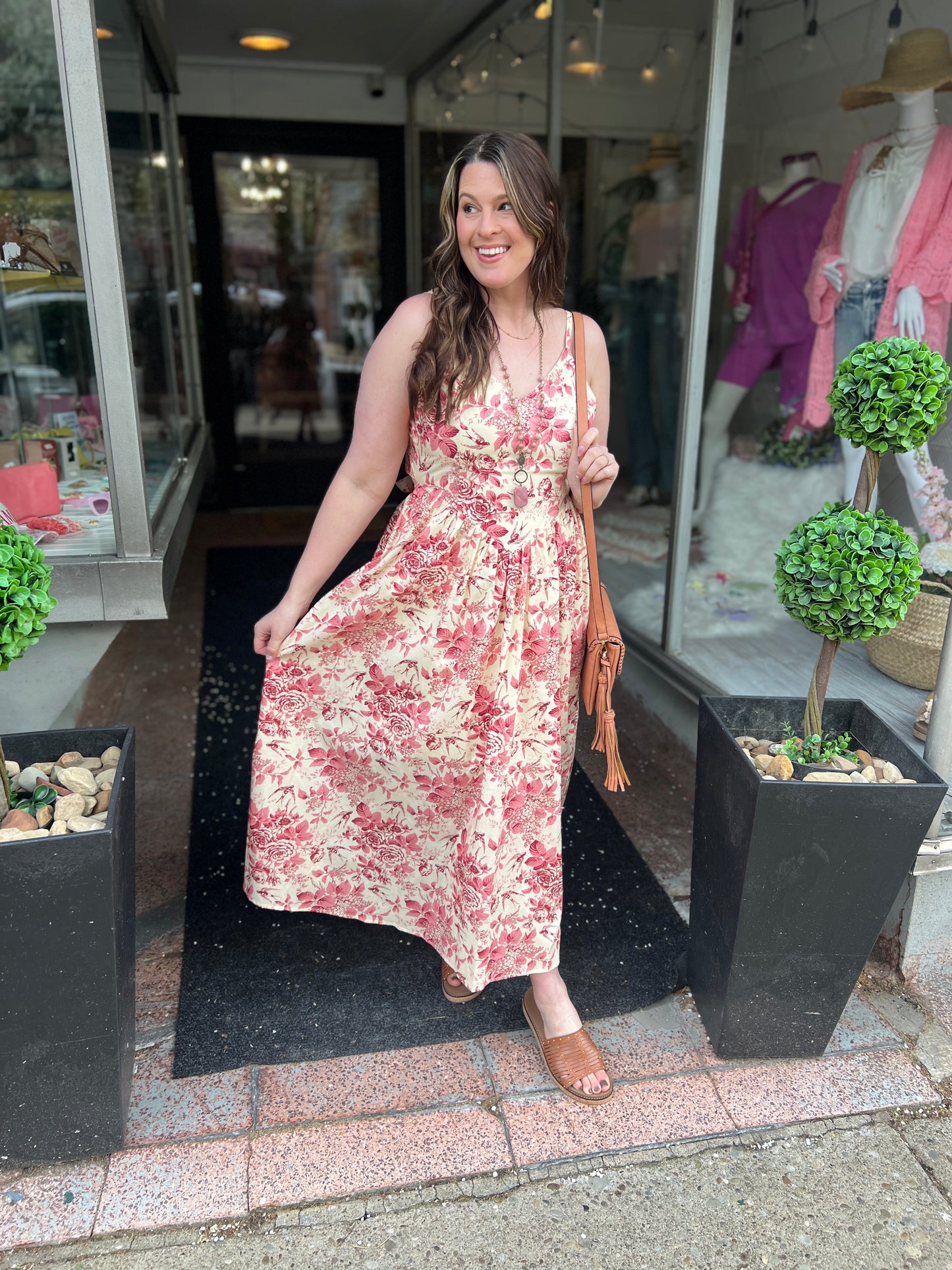 Petal Burst Maxi Dress