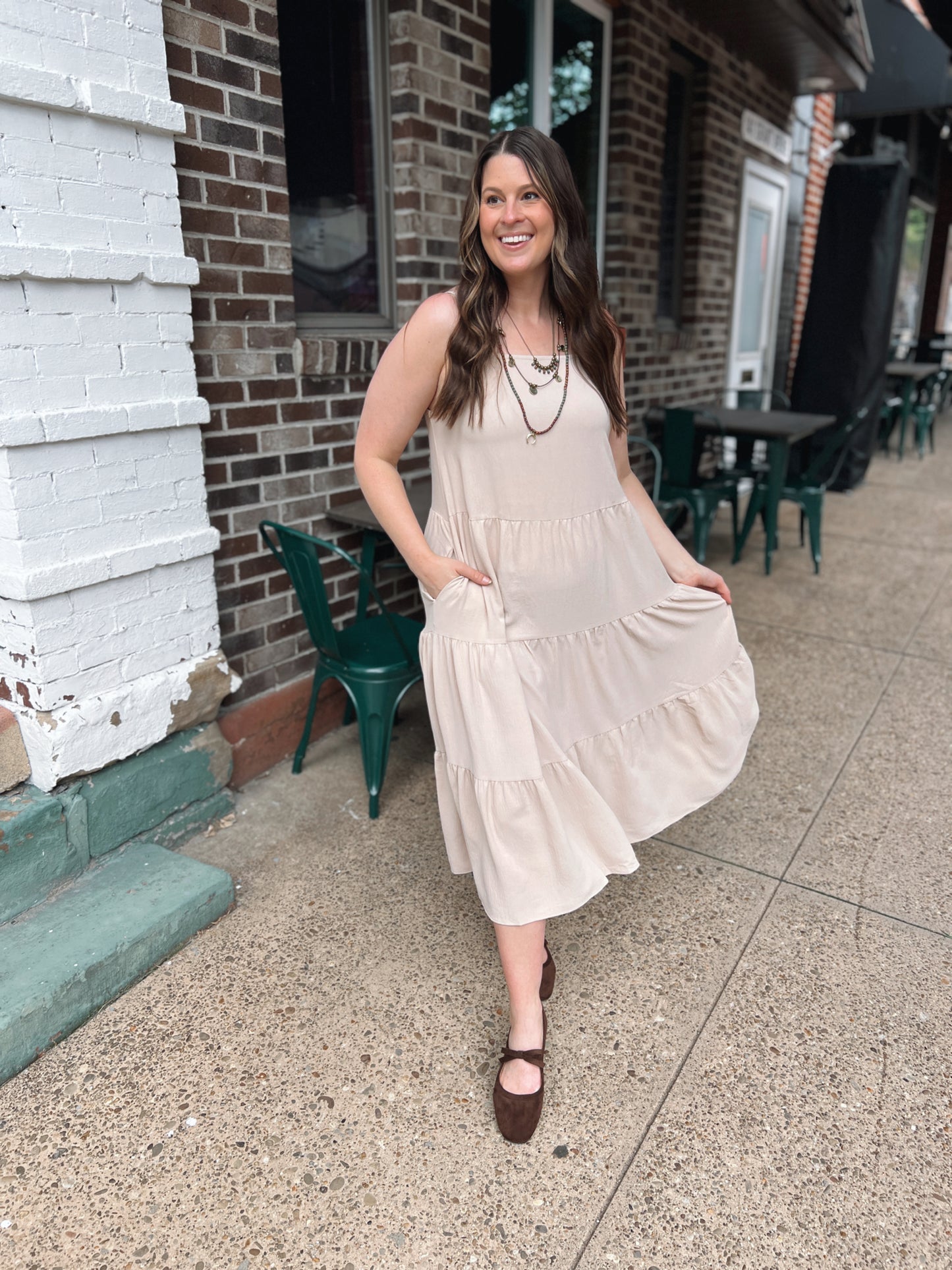 The Easy Way Cardigan Midi Dress