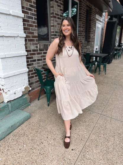 The Easy Way Cardigan Midi Dress
