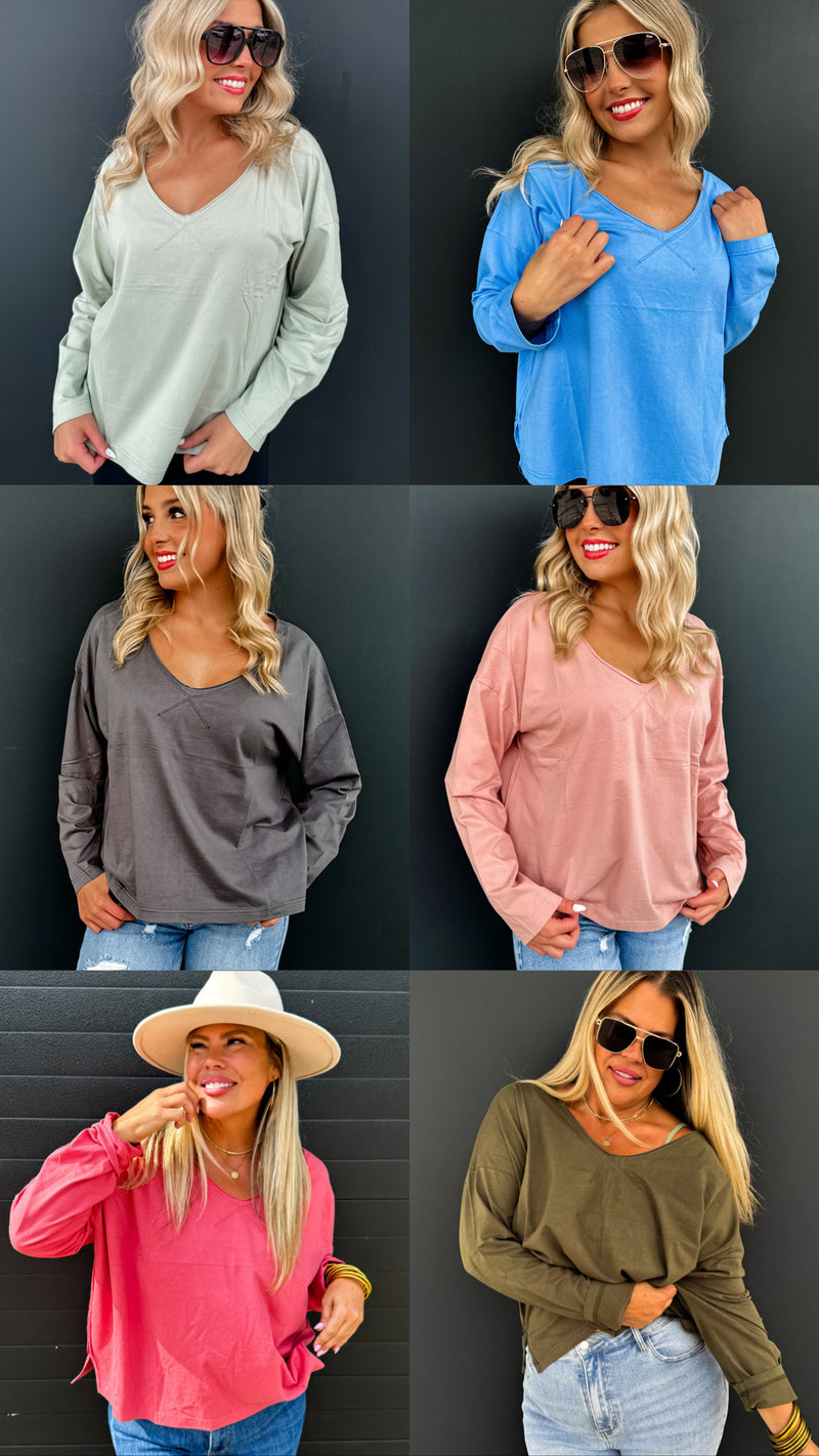 Blakeley Basic Washed Long Sleeve Preorder