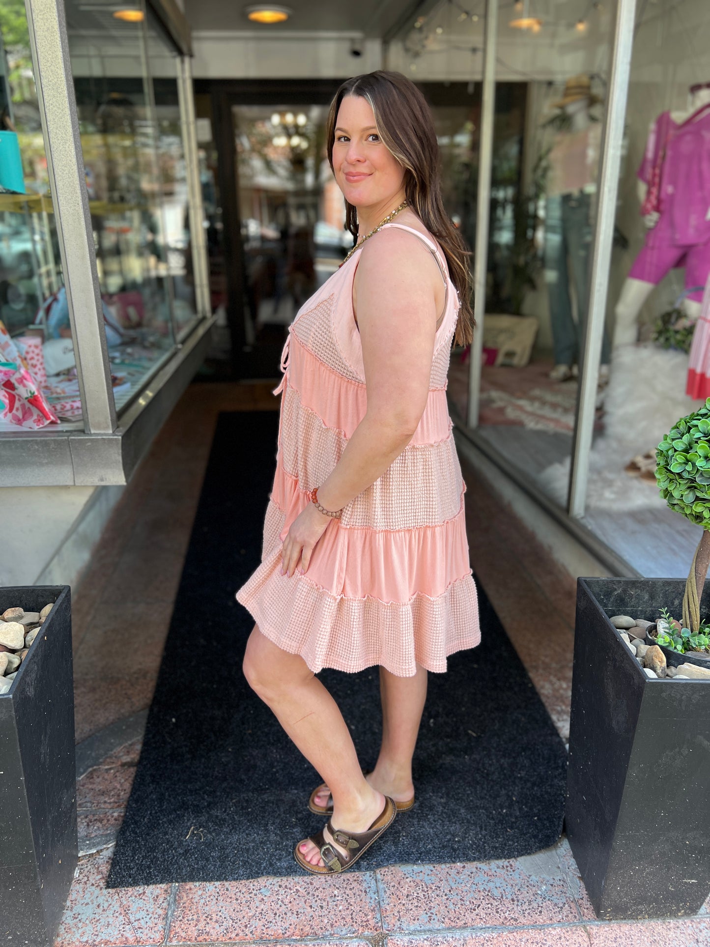 Garden Glow Tiered Dress