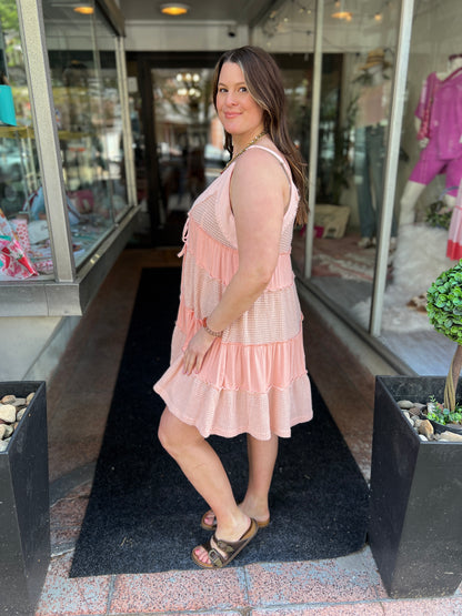 Garden Glow Tiered Dress