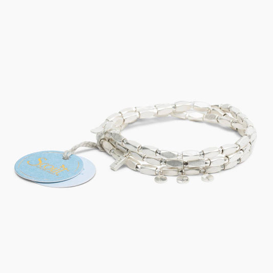 Silver Disc Metal Wrap