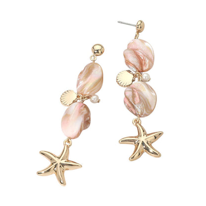 Starfish Charm Earrings