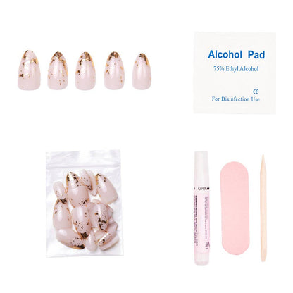 24K Press-On Nail Set