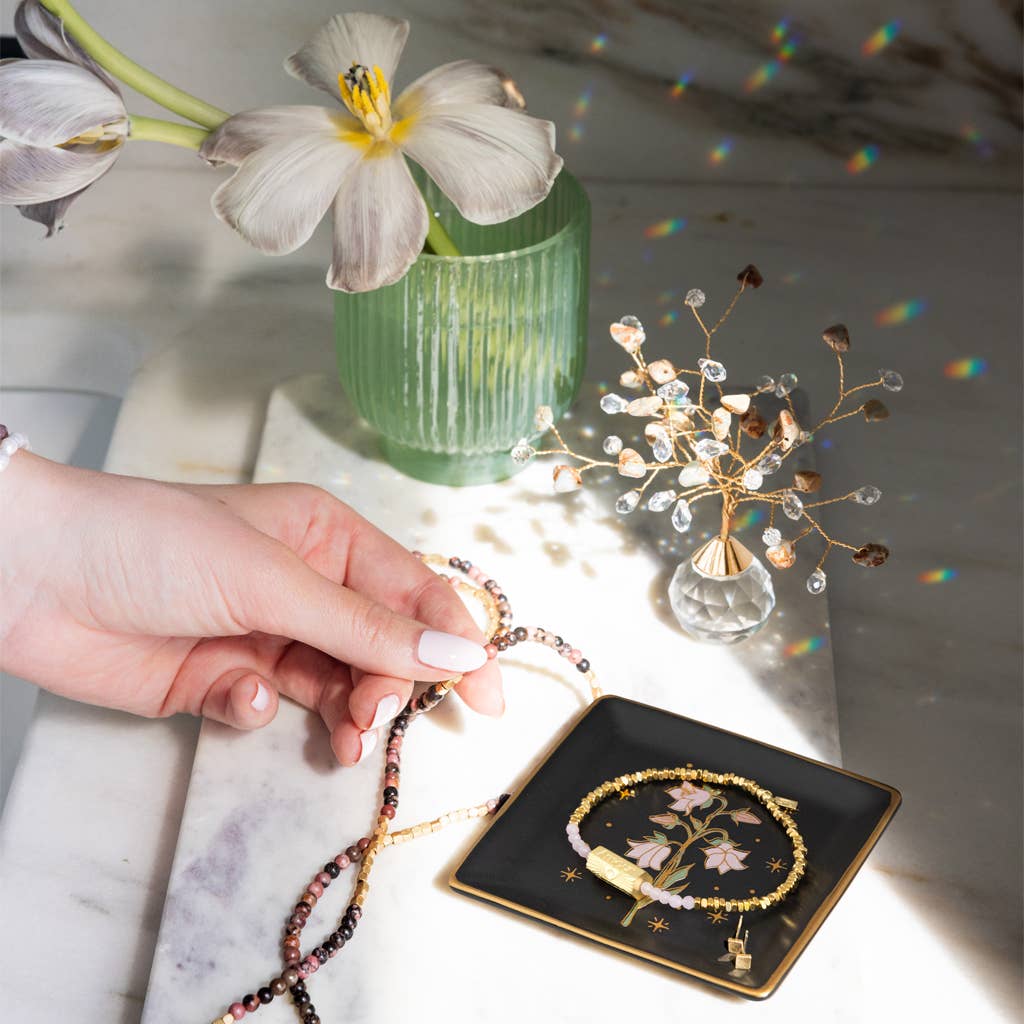 Leaf Jewelry Dish & Stud Earring Set