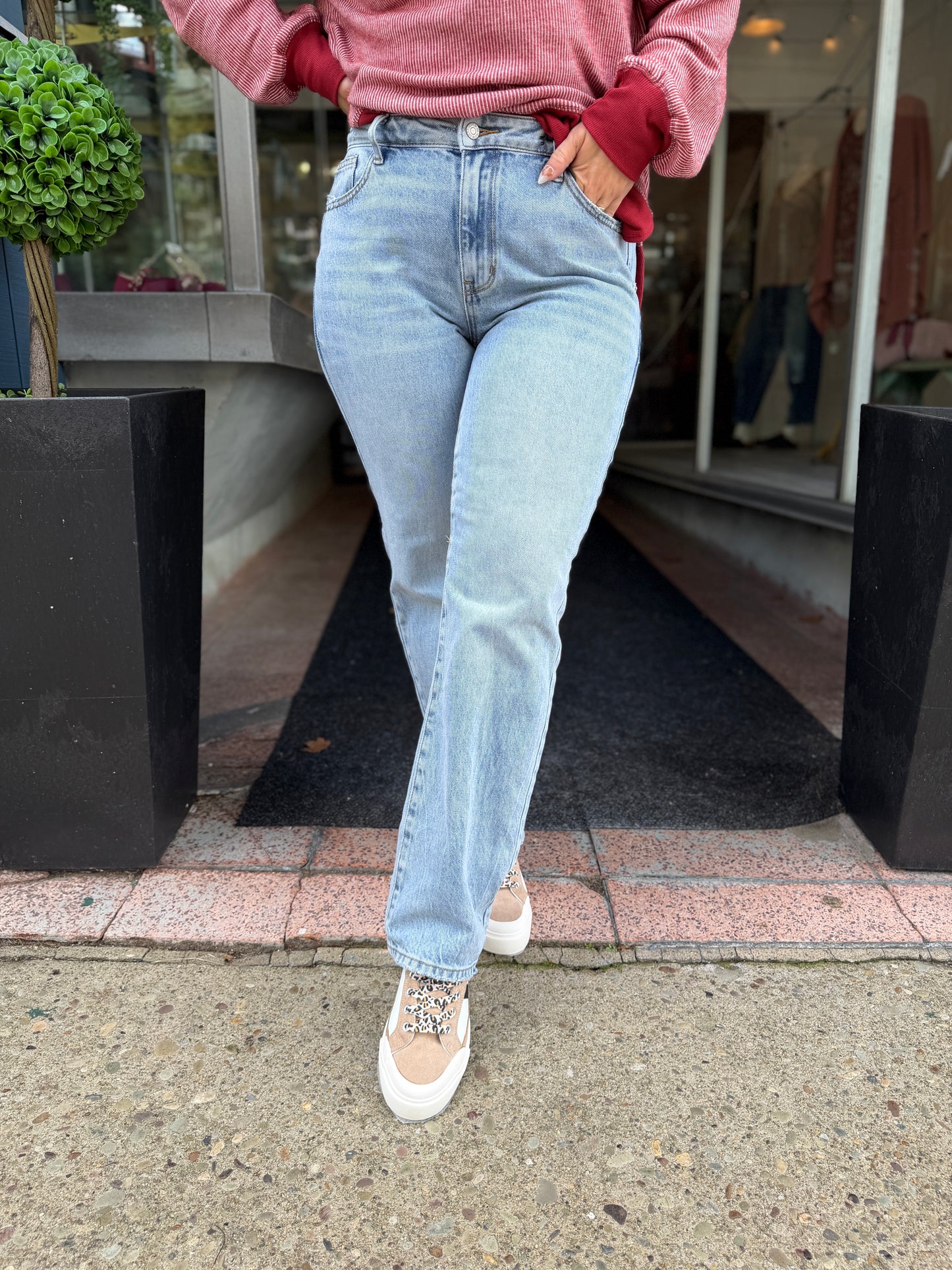 JB Midrise Rigid Straight Jeans