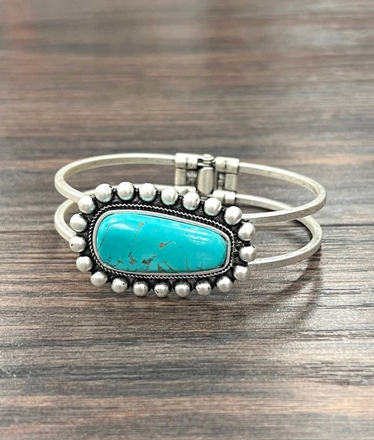 Western Turquoise Cuff Bracelet