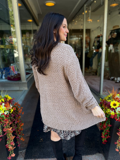 Forever Young Popcorn Cardigan