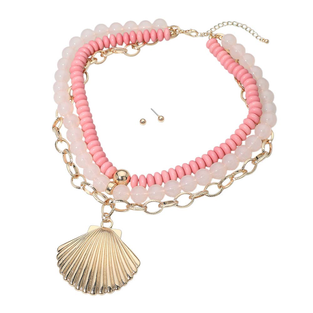 Bold Seashell Pendant Necklace