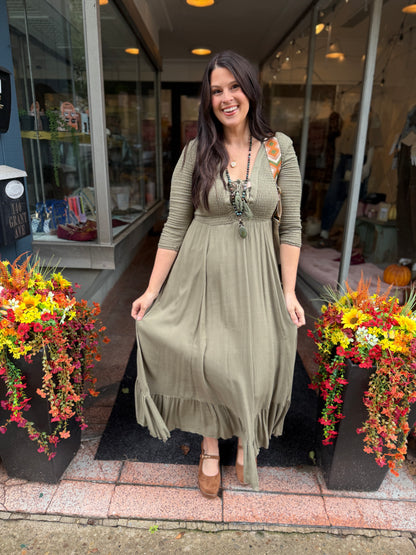 Olive You Maxi Dress