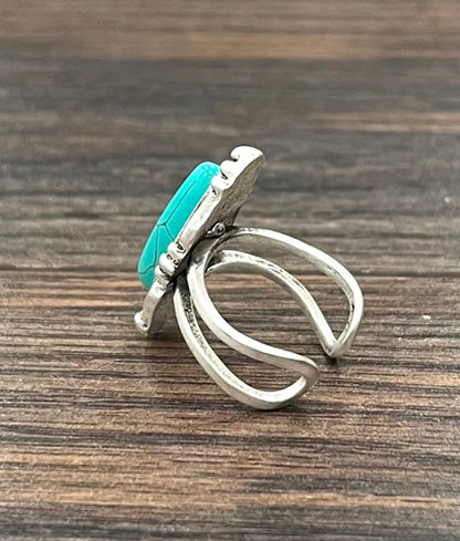 Oval Western Turquoise Ring
