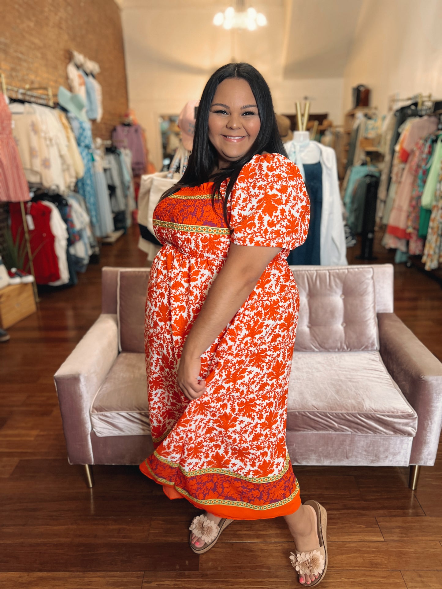 Mad Love Smocked Maxi Dress