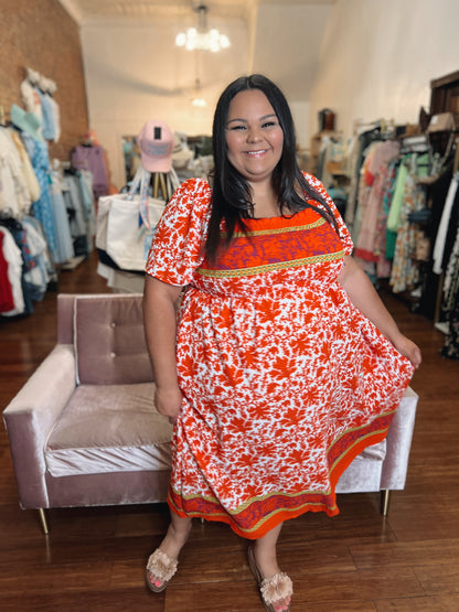 Mad Love Smocked Maxi Dress