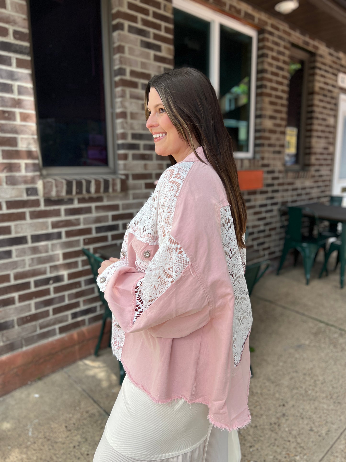 Nice Gal Lace Shacket