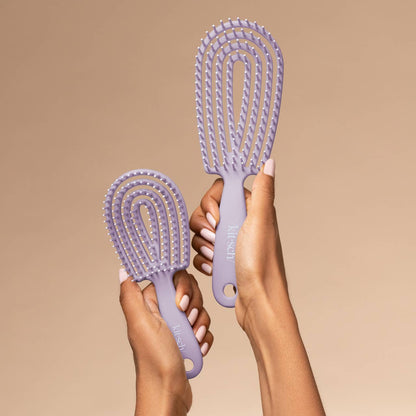 Mini Soft Violet Detangling Flexi Brush