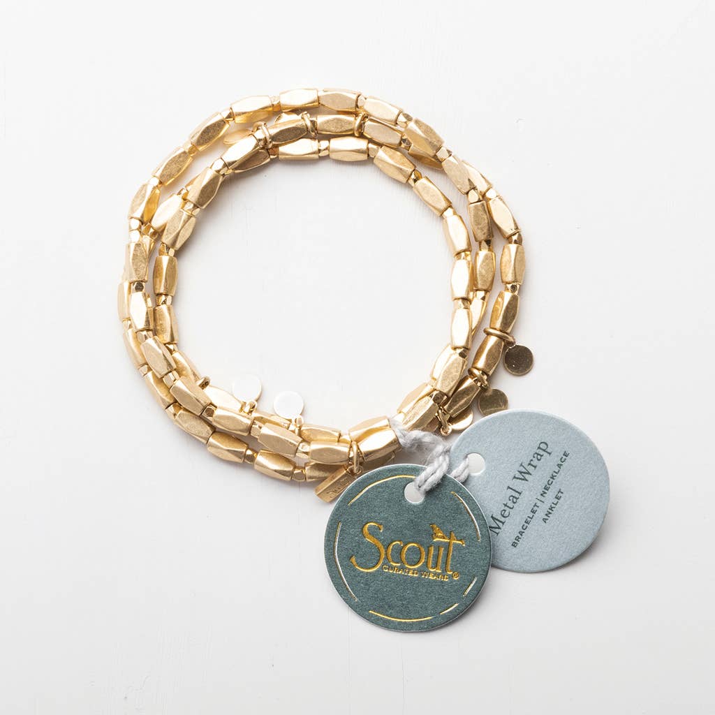 Silver Disc Metal Wrap