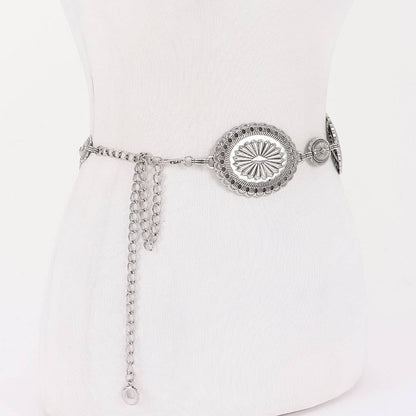 Plus Size Vintage Metal Chain Belt