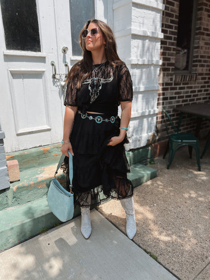 Sheer Lace Longhorn Tee