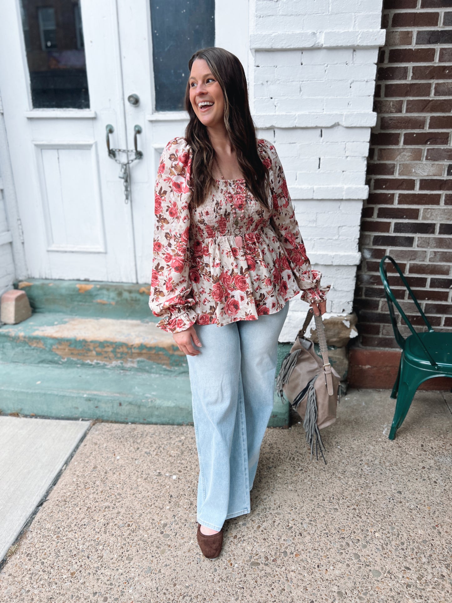Love Myself Floral Blouse