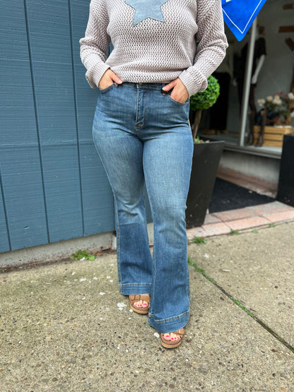 JB High Waisted Flare Jeans Petite